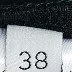 Pre Owned Stella McCartney Black Wool Pleated Wide Leg Pants S