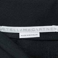 Pre Owned Stella McCartney Black Wool Pleated Wide Leg Pants S