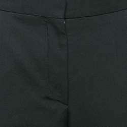 Stella McCartney Black Wool Pleated Wide Leg Pants M