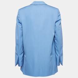Pre Owned Stella McCartney Blue Wool Single Breasted Blazer M