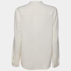 Pre Owned Stella McCartney Cream SIlk Top XS