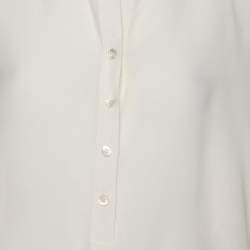 Pre Owned Stella McCartney Cream SIlk Top XS