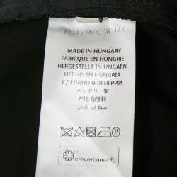 Pre Owned Stella McCartney Black Wool Pleated Wide Leg Pants S