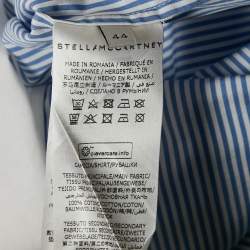 Pre Owned Stella McCartney We Are The Weather Blue/White Shirt Striped Cotton Shirt M