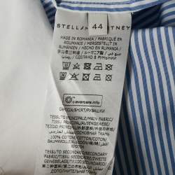 Pre Owned Stella McCartney We Are The Weather Blue/White Shirt Striped Cotton Shirt M