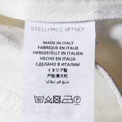 Stella McCartney White Denim & Jersey Tapered Jeans L/Waist 34"