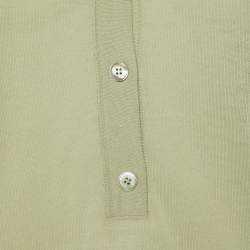Stella McCartney Green Cotton Knit Polo Jumper S