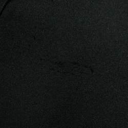 Pre Owned Stella McCartney Black Embroidered Silk Blend Midi Skirt S