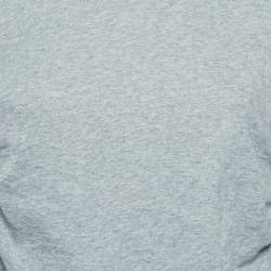 Stella McCartney Grey 'All Is Love' Cotton Ruched T-Shirt M 