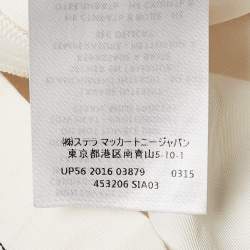 Stella McCartney Off-White Cotton Blend Flounce Knee-Length Skirt S