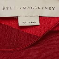 Stella McCartney Red Crepe Full Sleeve Maxi Dress S