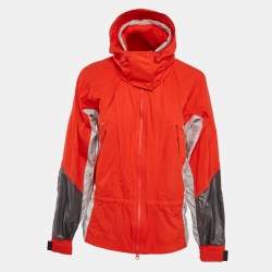 Stella McCartney X Adidas Orange Nylon Windbreaker Jacket S