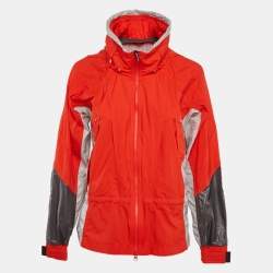 Stella McCartney X Adidas Orange Nylon Windbreaker Jacket S