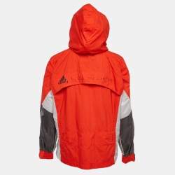Stella McCartney X Adidas Orange Nylon Windbreaker Jacket S
