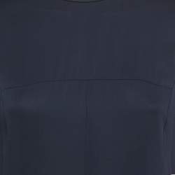 Stella McCartney Navy Blue Crepe Asymmetric Top S