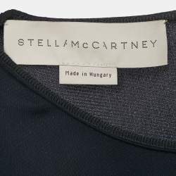 Stella McCartney Navy Blue Crepe Asymmetric Top S