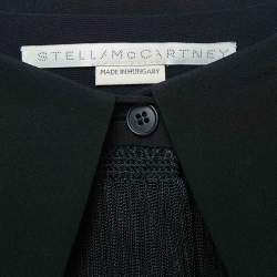 Stella McCartney Black Tasseled Chiffon Shirt L