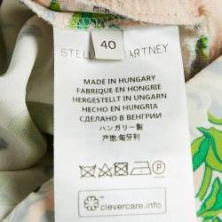 Pre Owned Stella McCartney Multicolor Floral Print Crepe Trousers S