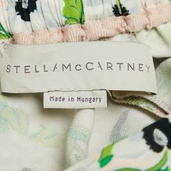 Pre Owned Stella McCartney Multicolor Floral Print Crepe Trousers S