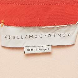 Pre Owned Stella McCartney Pale Pink Silk Crepe Contrast Collar Detail Blouse M