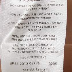 Pre Owned Stella McCartney Pale Pink Silk Crepe Contrast Collar Detail Blouse M