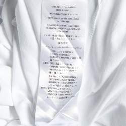 Stella McCartney White Cotton Star Embroidered Crew Neck T-Shirt M