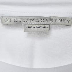Stella McCartney White Cotton Star Embroidered Crew Neck T-Shirt M