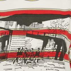 Pre Owned Stella McCartney Multicolor Striped Print Crew Neck T-Shirt M