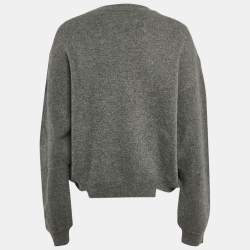 Stella McCartney Grey Wool Loose Fit Sweater M