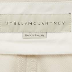 Stella McCartney Beige Textured Wool Formal Pants XS