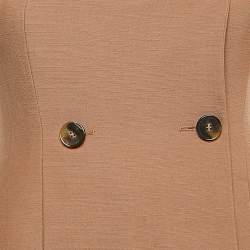 Stella McCartney Brown Strapless Bustier Gown S