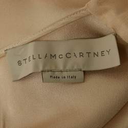 Pre Owned Stella McCartney Cream Embroidered Crepe Mini Dress S