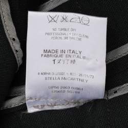 Pre Owned Stella McCartney Dark Grey Wool Blend Belted Blazer S