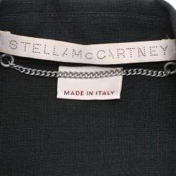 Pre Owned Stella McCartney Dark Grey Wool Blend Belted Blazer S
