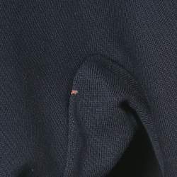 Stella McCartney Navy Blue Swallow Embroidered Cotton Knit Crewneck Sweatshirt S