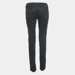 Stella McCartney Black/Blue Denim and Velvet Jeans M Waist 28"