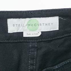 Stella McCartney Black/Blue Denim and Velvet Jeans M Waist 28"