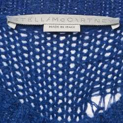 Stella McCartney Blue Knit Tassel Detail Sweater S