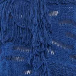 Stella McCartney Blue Knit Tassel Detail Sweater S