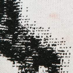 Stella McCartney White Pixel Horse Jacquard Knit Midi Skirt S