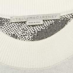 Stella McCartney Grey Pixel Horse Intarsia Knit Sweatshirt M