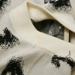 Stella McCartney Grey Pixel Horse Intarsia Knit Sweatshirt M