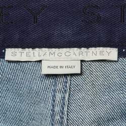 مملوكة مسبقًا Stella McCartney Blue Denim Logo Tape Detail Jeans S/Waist 31"