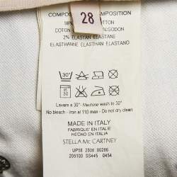 Pre Owned Stella McCartney Navy Blue Denim Wide-Leg Jeans M Waist 28"