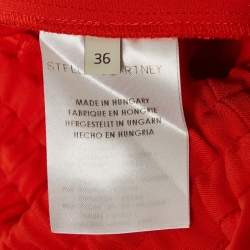 Stella McCartney Orange Crepe Drawstring Trousers XS