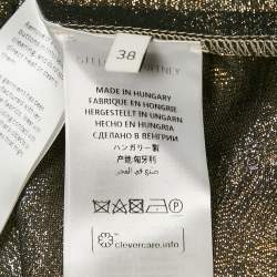 Stella McCartney Metallized Lurex Knit Loose Fit Pullover S
