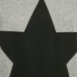 Pre Owned Stella McCartney Grey Star Fringed Jersey T-Shirt S