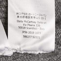 Stella McCartney Grey Wool High Neck Patch Detail Jumper M