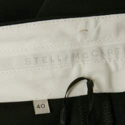 مملوكة مسبقًا Stella McCartney Black Gabardine Wide Leg Trousers S