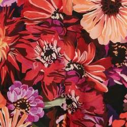 Stella McCartney Red Floral Print Silk Tie-Up Trousers S